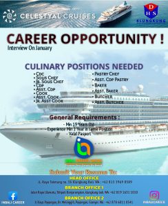 Career Opportunity! Culinary Positions Needed